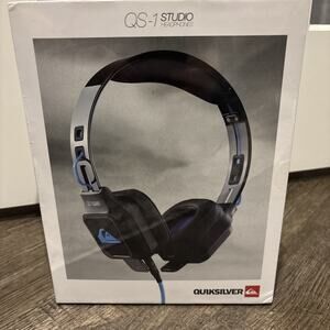 Quiksilver QS-1 Studio Headphones, Brand New, Blue